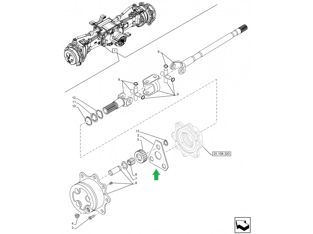 00112192U94 - 4X4 ÖN ÇEKER CER ÇEMBER ÜÇGEN PUL