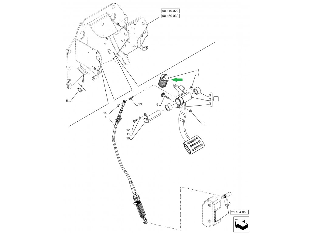 90503218 - DEBRİYAJ PEDAL YAYI